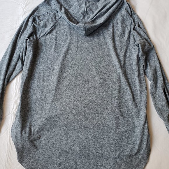 Athleta Uptempo Hoodie Sweatshirt Yoga Top In Metropolis Grey - Picture 6 of 13